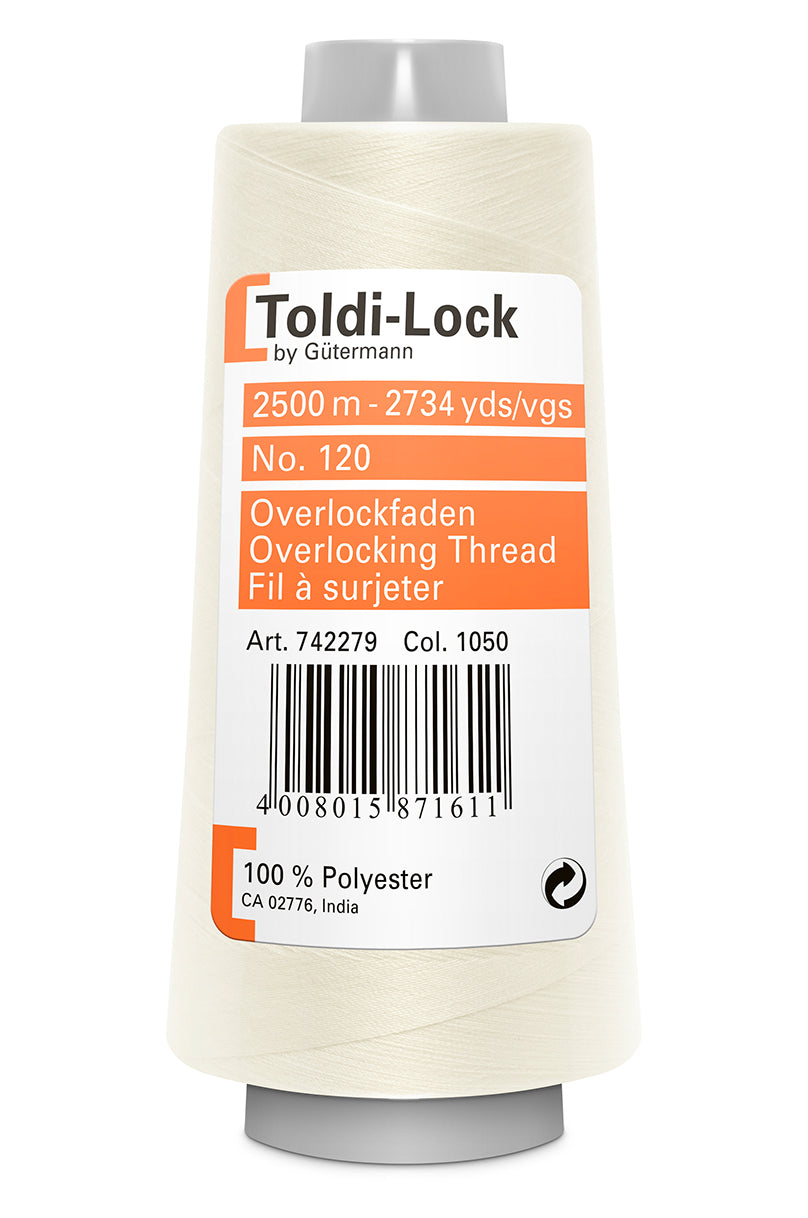 Toldi-Lock Tråd - Råhvid